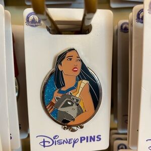 2025 Disney Parks Princess Portrait Silver Frame Pocahontas & Meeko OE Pin BNWT